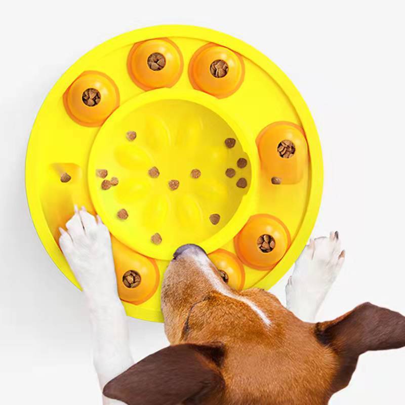 Pets Puzzle Toys Slow Feeder Interactive Increase Puppy IQ Food Dispenser Slowly Eating NonSlip Bowl Pet Dogs Training Game Pet Supplies