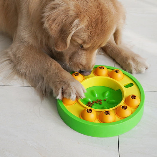 Pets Puzzle Toys Slow Feeder Interactive Increase Puppy IQ Food Dispenser Slowly Eating NonSlip Bowl Pet Dogs Training Game Pet Supplies