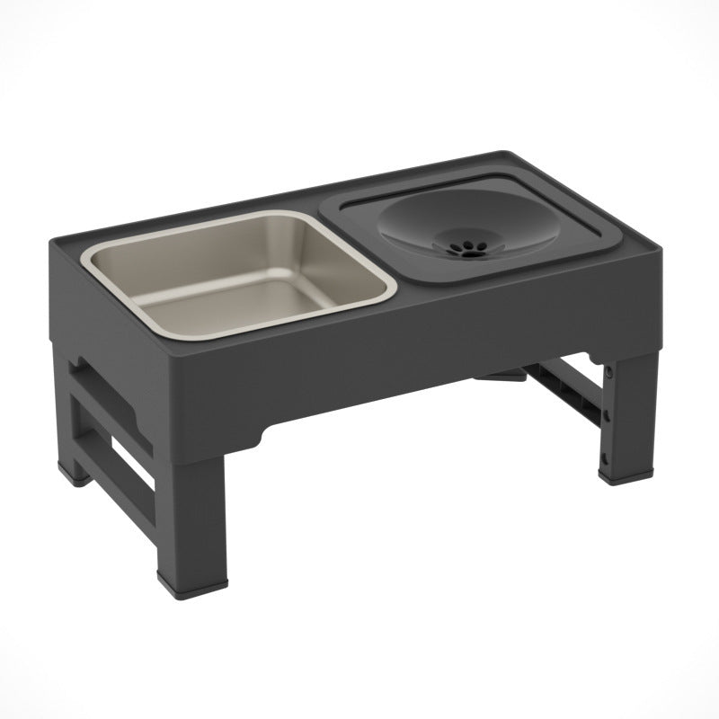 Premium Dog Double Bowls Stand Adjustable Height