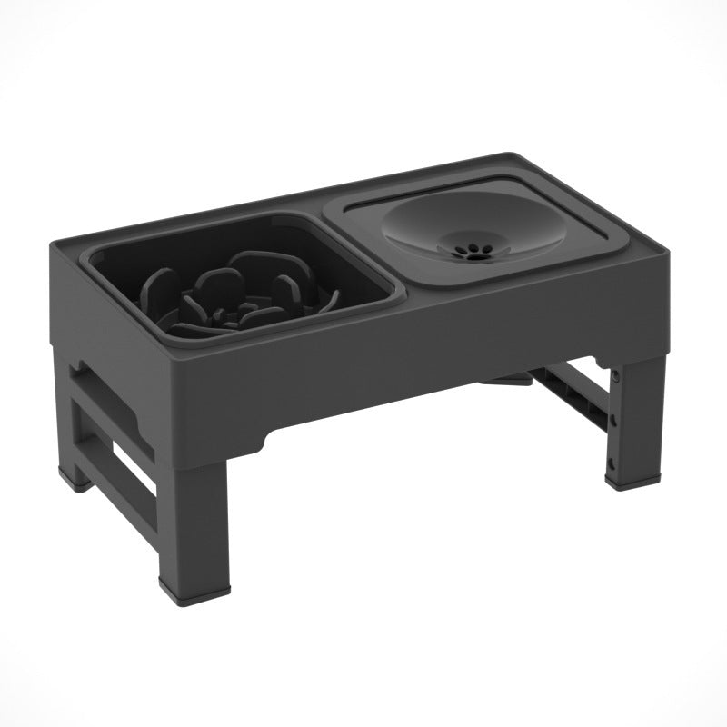 Premium Dog Double Bowls Stand Adjustable Height